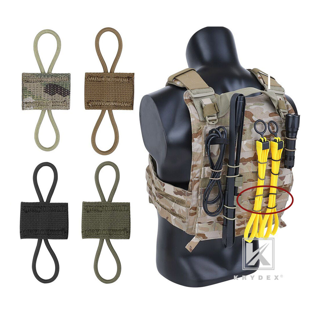 Krydex PTT Retainer MOLLE Webbing Accessory Antennas Communication Cable Storage