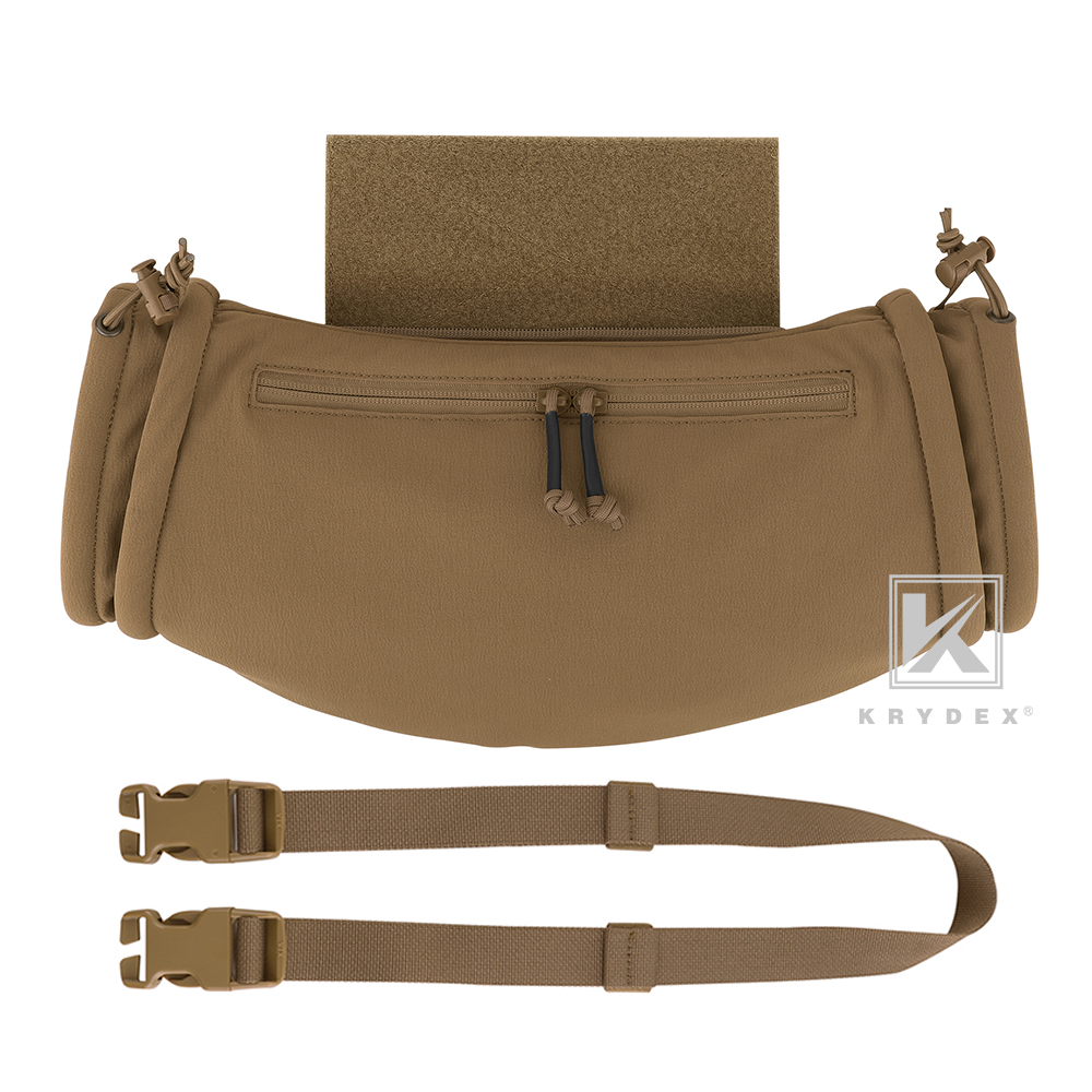 KRYDEX Tactical Soft Shell Hand Warmer Portable Vest Drop Hanger Winter Outdoor Coyote Brown