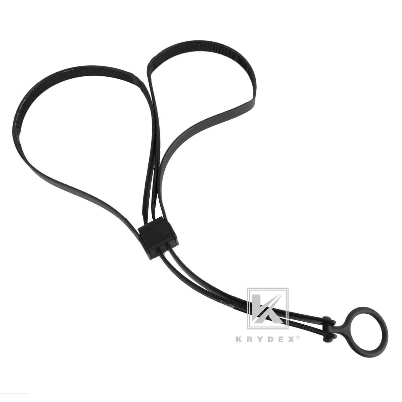 KRYDEX 3 PCS Tactical Tri-fold Disposable Restraints Plastic Handcuffs Black