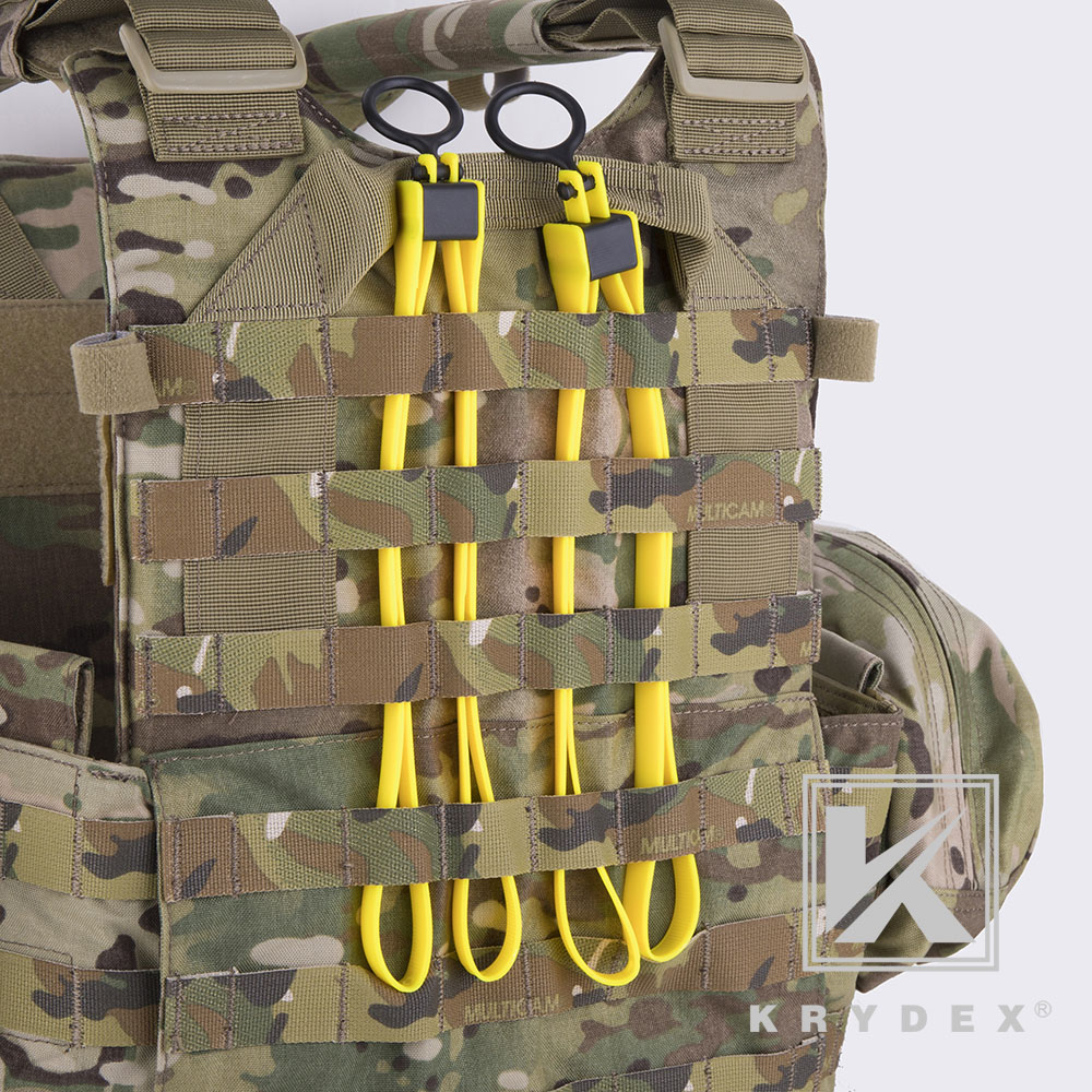 KRYDEX 3 PCS Tactical Tri-fold Disposable Restraints Plastic Handcuffs Black