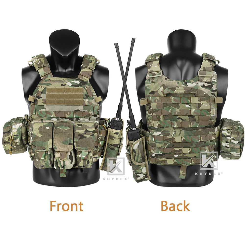 KRYDEX LBT-6094A Plate Carrier Tactical Body Armor MOLLE Vest w/ Magazine Pouch