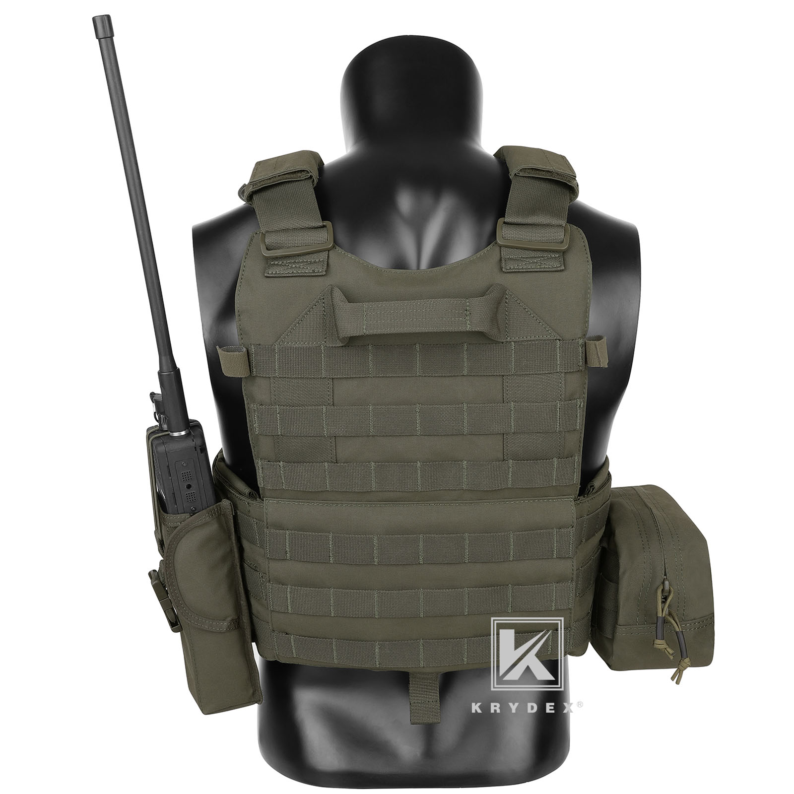 KRYDEX LBT-6094A Plate Carrier Army Body Armor Vest w/ Mag