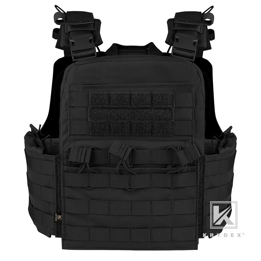 KRYDEX CPC Plate Carrier Assault Tactical Heavy Duty Vest Quick Release MOLLE Black