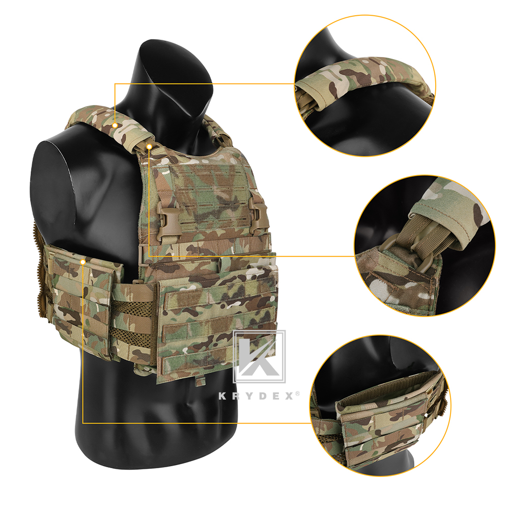 KRYDEX Tactical SCARAB Plate Carrier w/ MF IV Placard Magazine Pouch Front Panel
