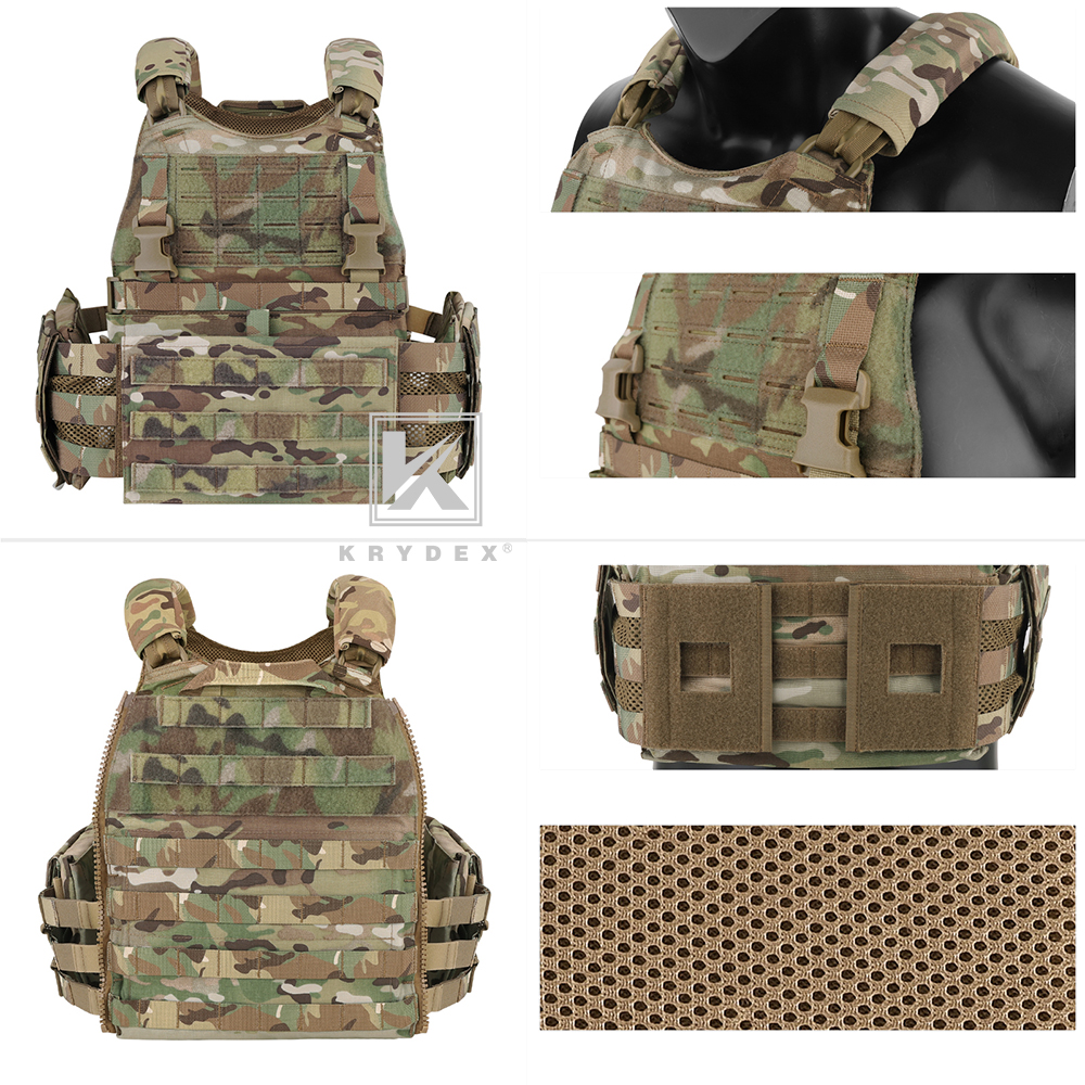 KRYDEX Tactical SCARAB Plate Carrier w/ MF IV Placard Magazine Pouch Front Panel