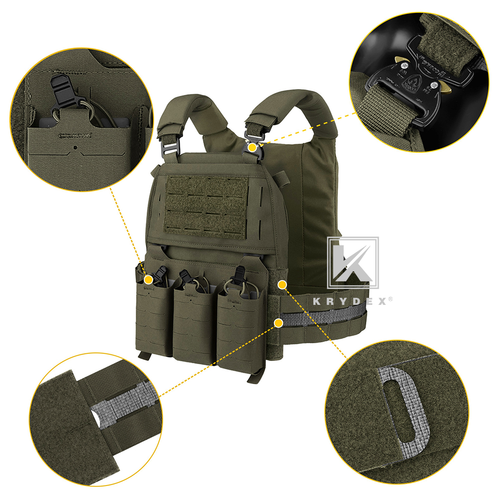 KRYDEX FCPC V5 Plate Carrier and Tegris Cummerbund KTAR Front Flap