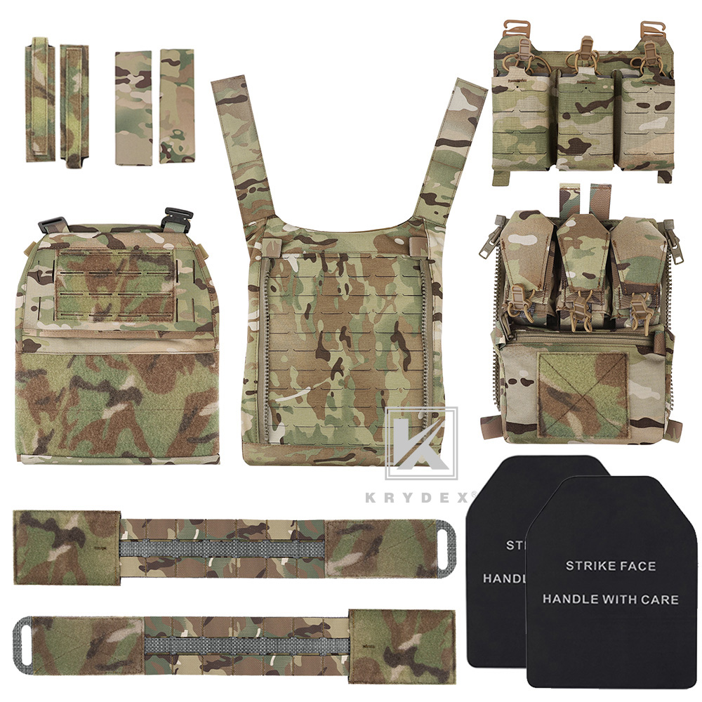 KRYDEX FCPC V5 Plate Carrier Tegris Assault Cummerbund Zip On Back Panel Banger