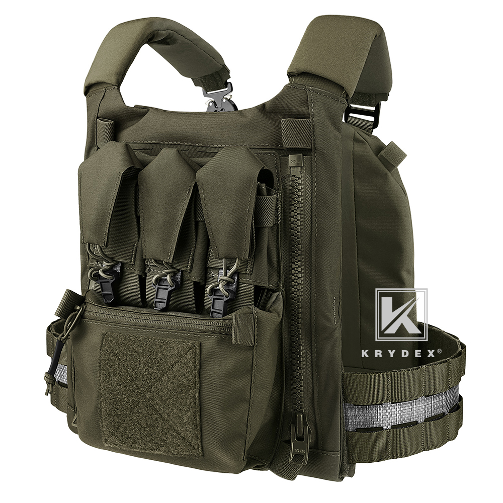 KRYDEX FCPC V5 Plate Carrier Tactical Vest Zip On Back Panel
