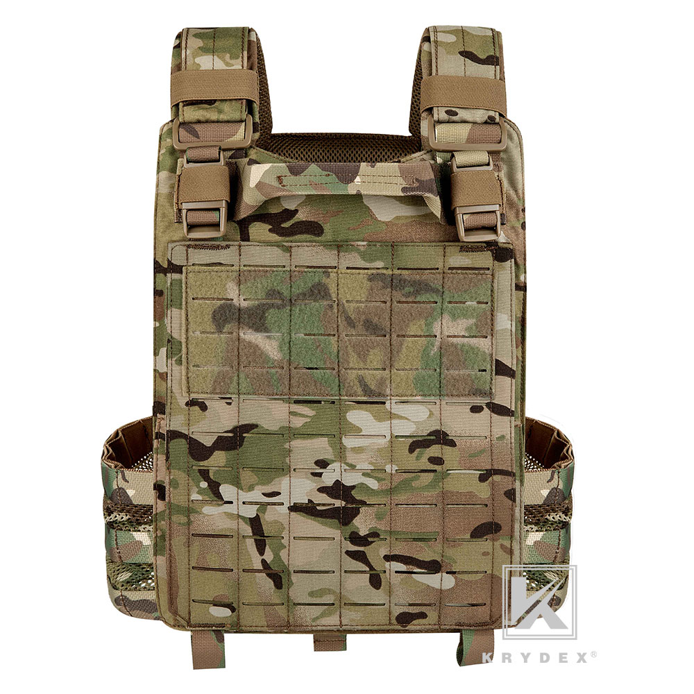 KRYDEX Tactical Plate Carrier Laser Cut MOLLE Quick Release Shoulder/ Cummerbund