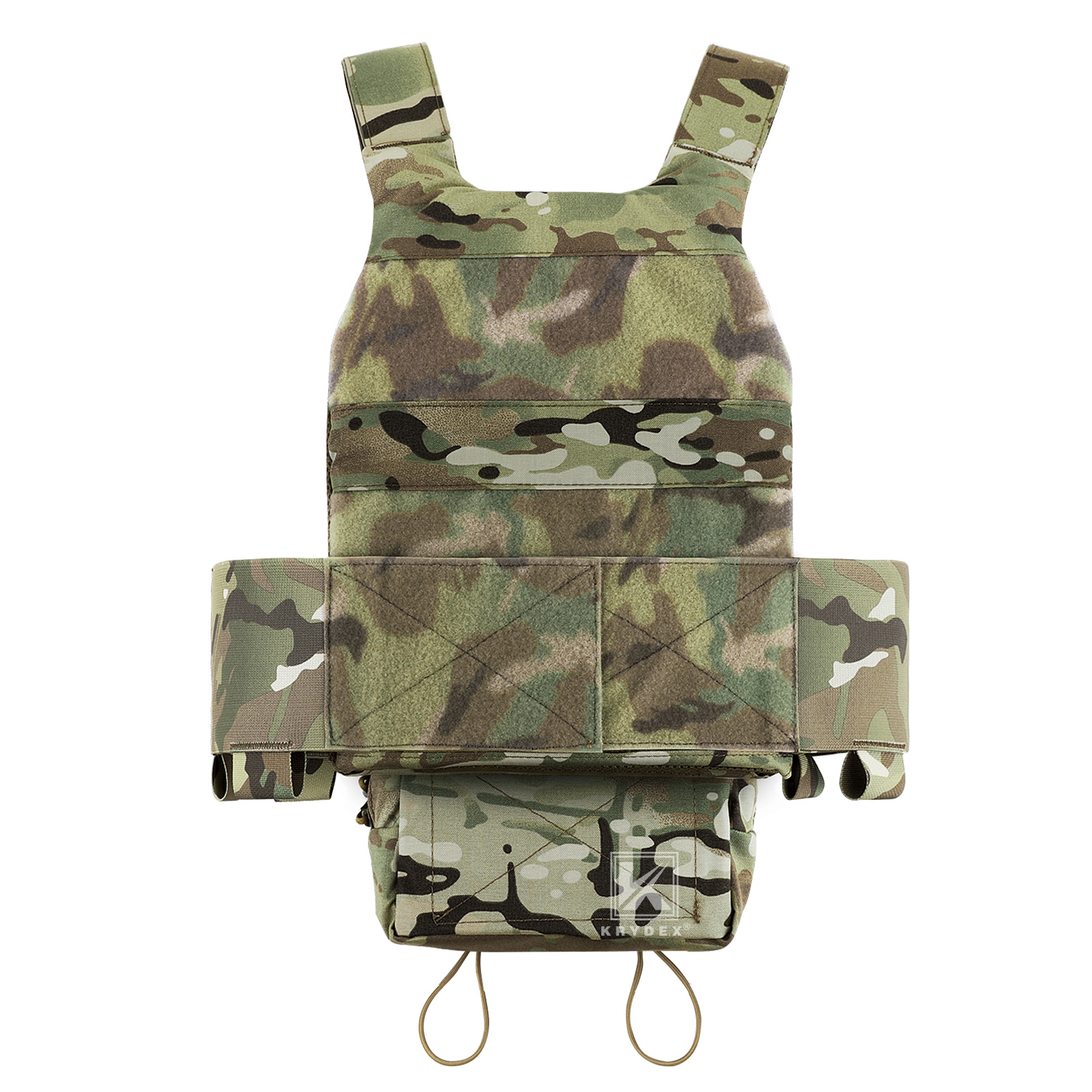 KRYDEX Slick Plate Carrier & Micro Fight Placard & Mag Pouch & Drop Pouch Camo