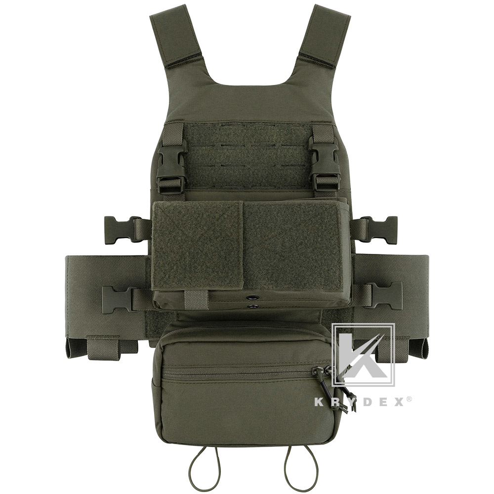 KRYDEX Slick Plate Carrier Vest & Micro Fight Placard & Drop Pouch