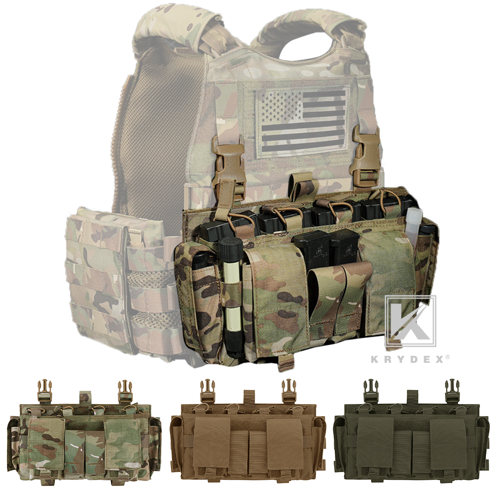 KRYDEX Tactical MF IV Placard Magazine Pouch Front Panel for Plate Carrier Vest