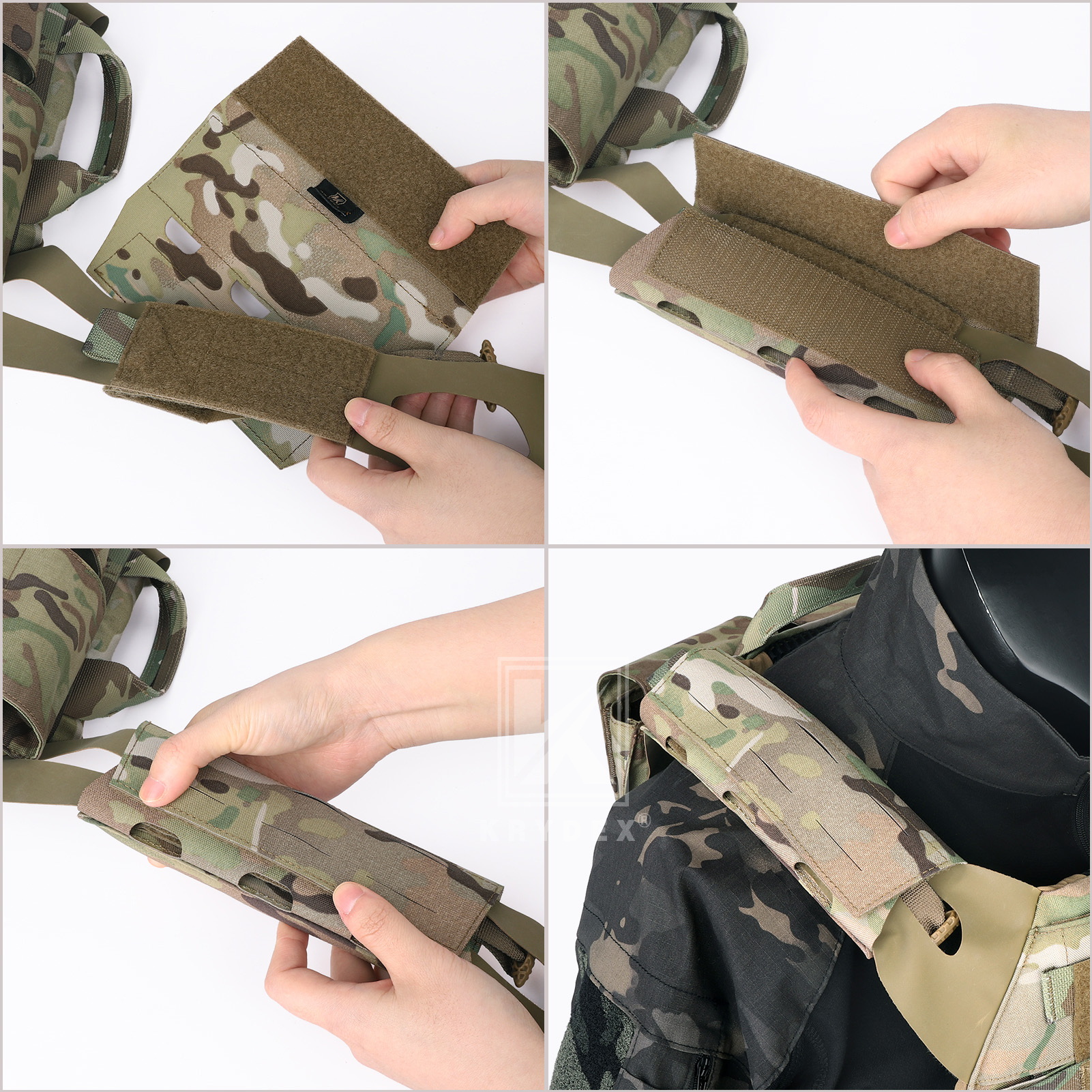 KRYDEX Universal Shoulder Pad Soft EVA Cushion for Vest, Chest Rig & Strap