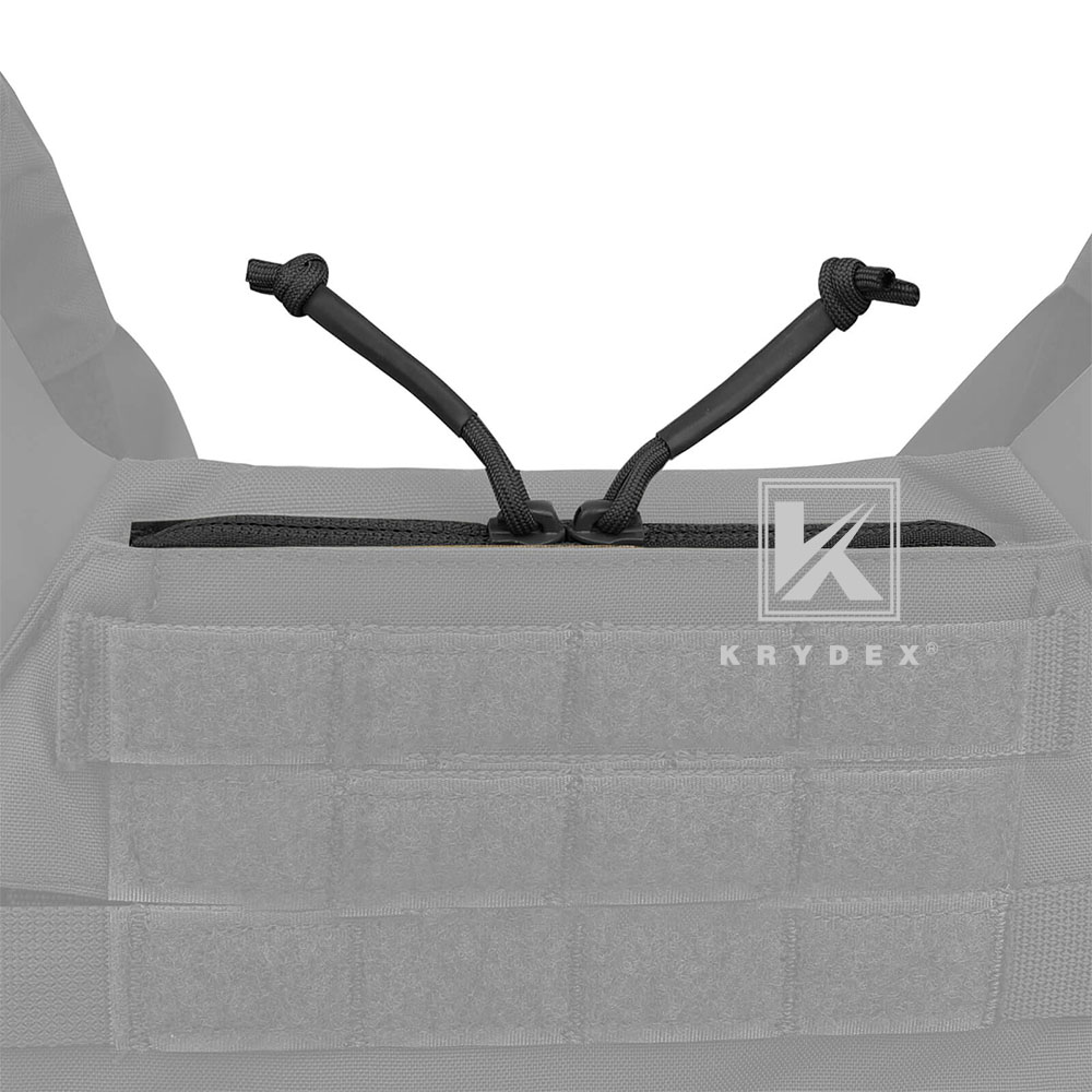 KRYDEX Full Zipper Insert Cover for FCPC V5 JPC2.0 Tactical Vest Admin Pocket Black