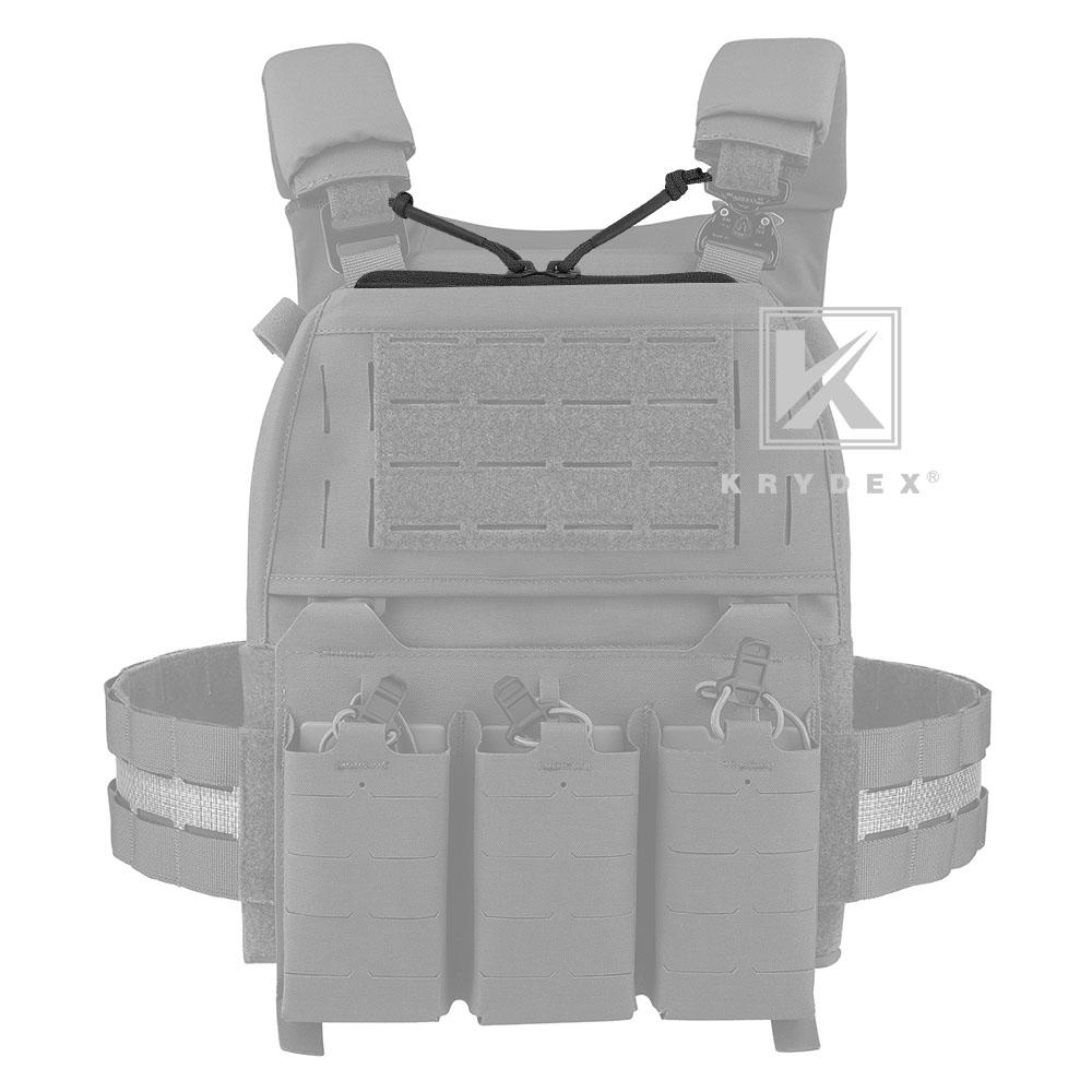 KRYDEX Full Zipper Insert Cover for FCPC V5 JPC2.0 Tactical Vest Admin Pocket Black