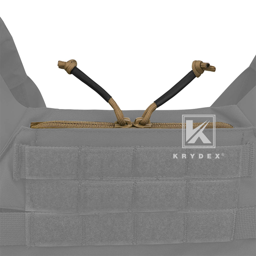 KRYDEX Full Zipper Insert Cover for FCPC V5 JPC2.0 Tactical Vest Admin Pocket Coyote Brown
