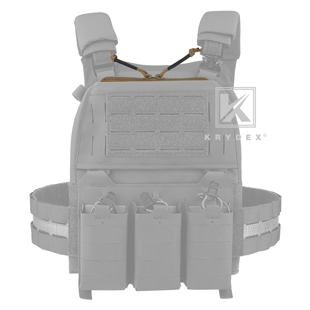 KRYDEX Full Zipper Insert Cover for FCPC V5 JPC2.0 Tactical Vest Admin Pocket Coyote Brown