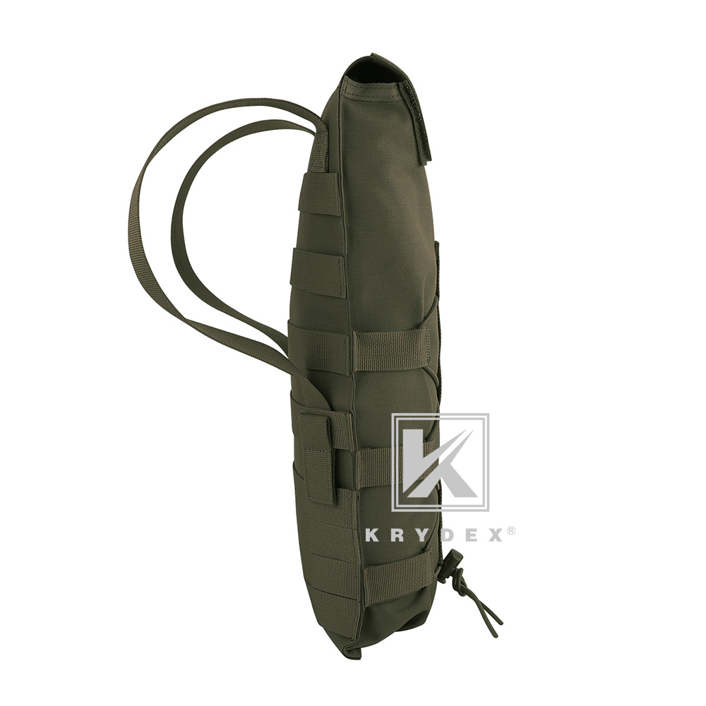KRYDEX Tactical Hydration Carrier MOLLE Backpack with Modular 3L Water Bladder Ranger Green