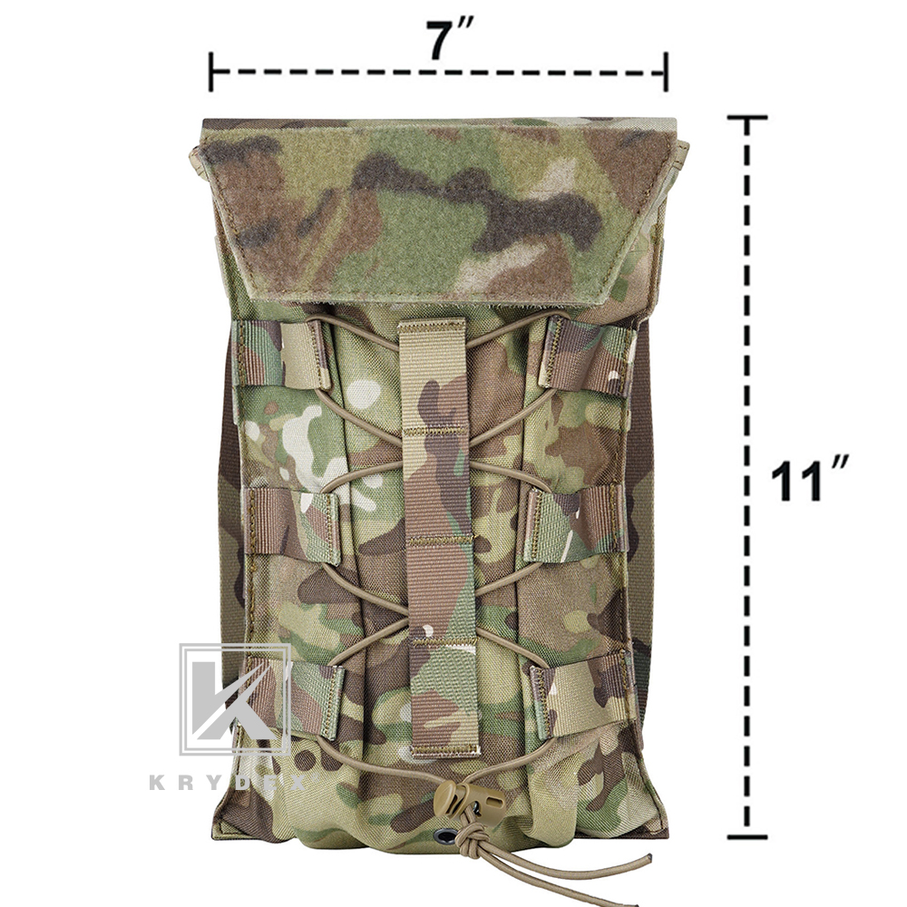 KRYDEX Tactical Hydration Carrier MOLLE Pack with Modular 50 oz Water Bladder