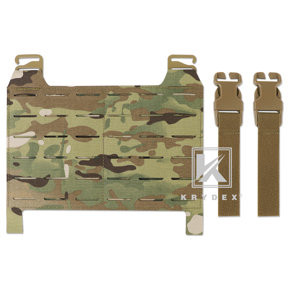 KRYDEX Tactical Laser Cut MOLLE Panel Front Flap Placard For Vest