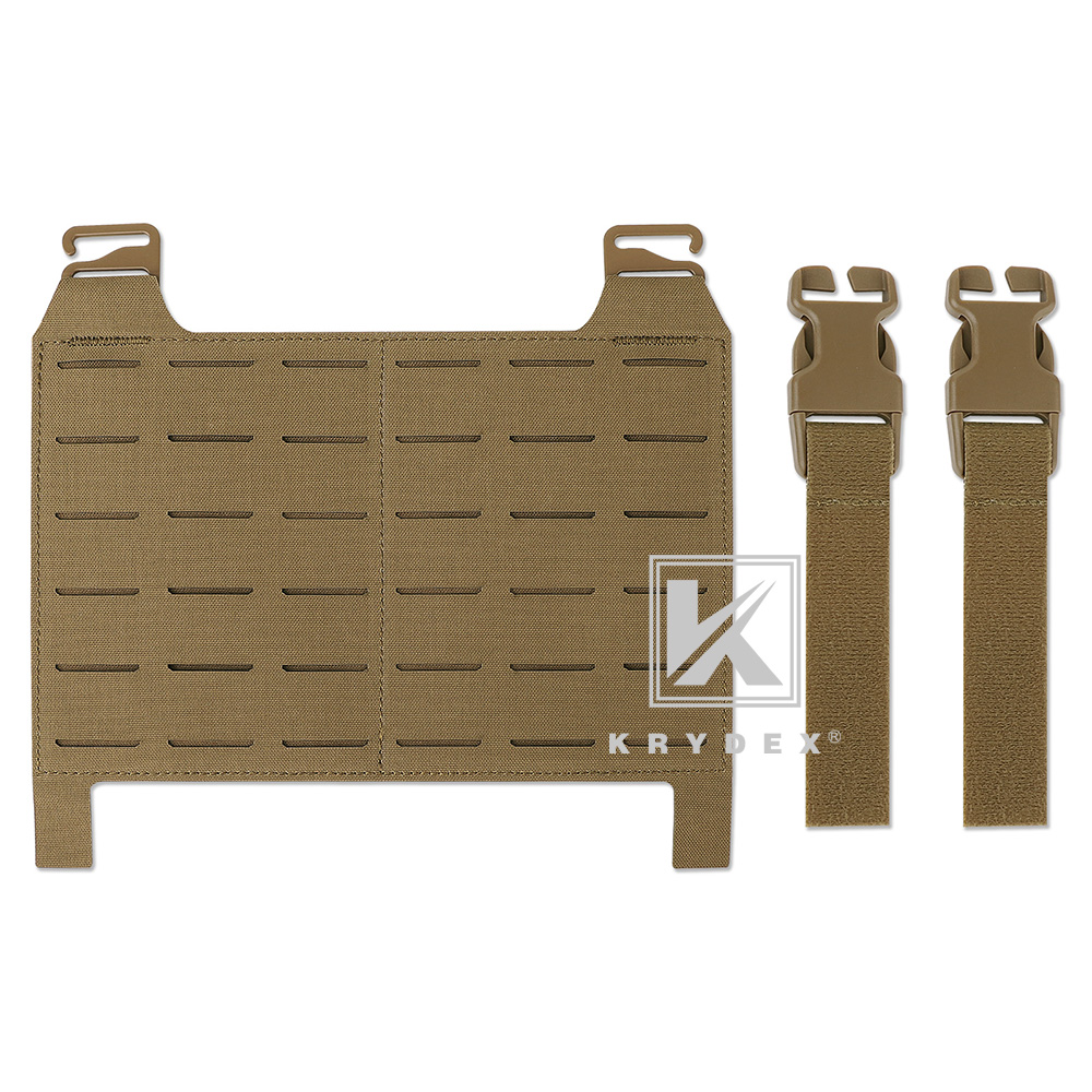 KRYDEX Tactical Laser Cut MOLLE Panel Front Flap For Vest Plate